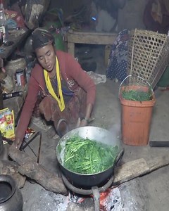 Green Vegetable Collection in a Village - Simple life activity | Harvest Village