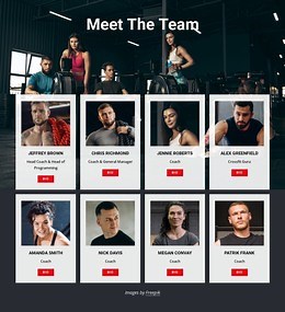 Crossfit gym coaches - Template by Nicepage