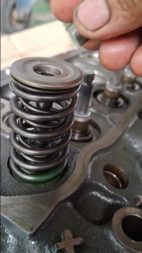 Oops!4D34 Valve Spring Installed Backwards – What Happens?#DieselEngine#ValveSpring #EngineTips