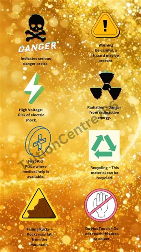 8 Important Symbols Everyone Should Know | Danger Warning ♻️⚠️☢️ Symbols