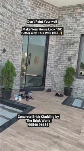 Concrete Brick Cladding | Modern Wall Design by The Brick World