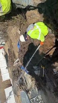 Watch A Repair On Water Pipe Under Pressure - We Call This Water Line Repair "Catching On The Fly"