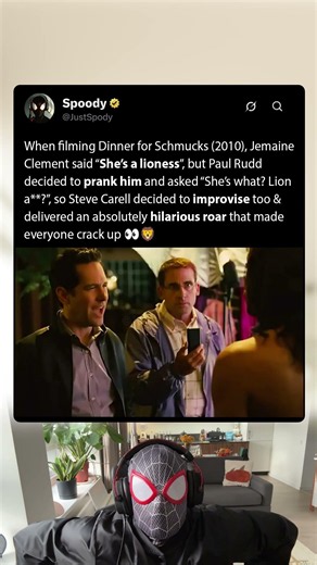 When filming Dinner for Schmucks (2010), Steve Carell couldn't hold