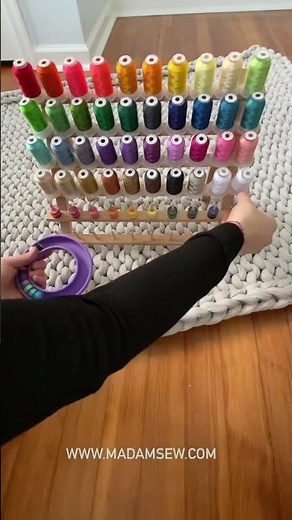 You’ll never store your thread another way after you watch this! 🪡 #sewing #thread #storage #sew