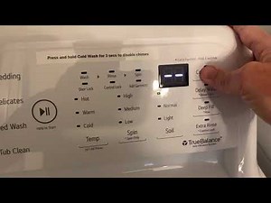 Disabling the Chime On an LG Washer