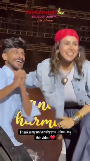 CGC student was thrilled to meetSunanda❤️ #instagood #trendingreels #sunandasharma#concert