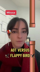 Mikasa dominates Flappy Bird in AOT showdown
