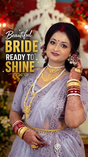 Beautiful Bengali Bride/Bridal Look 2026 #beforeandafter #shortsfeed #subscribe #viralshorts