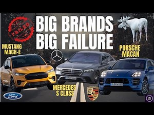 SHAME!! 😳| THE MOOSE TEST BIG FAILURE! | MUSTANG MACH-E | PORSCHE MACAN | MERCEDES S CLASS | TOYOTA