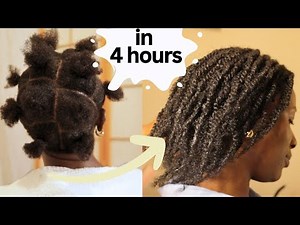 Detailed Mini Twist (Two strand twist) Tutorial on Short Natural hair.