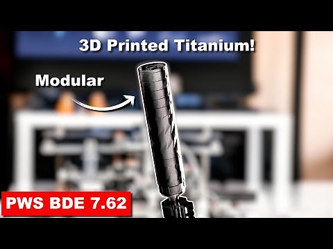 PWS BDE 7.62 Suppressor - 3D Printed Titanium!