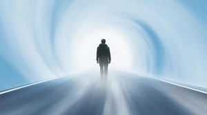 Silhouette Single Standing Man On Futuristic Stock Footage Video (100% Royalty-free) 3459965673 | Shutterstock