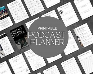 Printable Podcast Planner | Content Planner | Podcast Episode Planner | Printable Planner | Podcast Worksheet | Podcast Checklist | - Etsy Australia