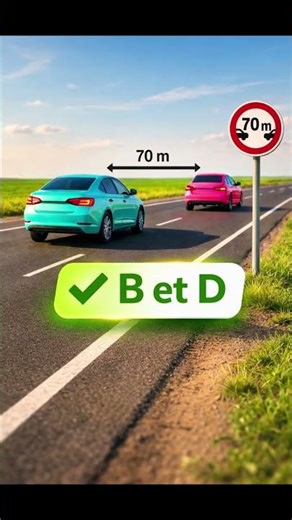 ⚠️ 70m : Indication ou Obligation ? 🚗 Piège fréquent au Code de la Route !
