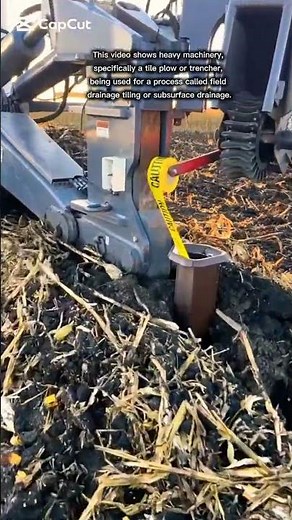 installing Tile Plow/Trencher