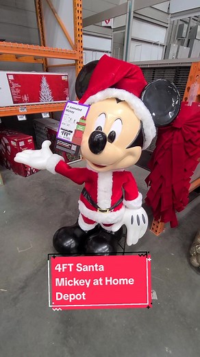 Santa Mickey 4FT Animatronic at Home Depot