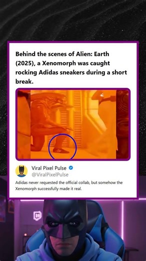 Alien Earth 2025 Xenomorph Caught Rocking Adidas Sneakers During a Break