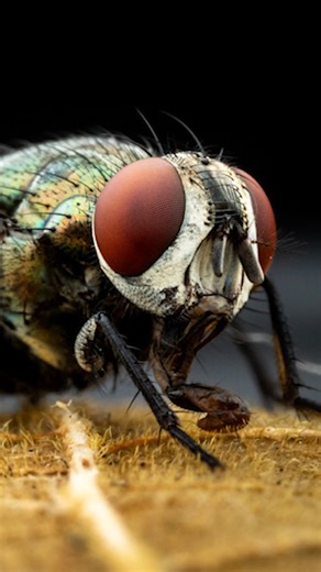 Sharing a close-up video of a fly! 🪰 I know flies aren’t everyone’s favorite, so pardon the subject—but seeing these tiny creatures up close can be surprisingly fascinating. Hope you enjoy this peek into the miniature world! 🪰 #fly #insects #insectworld #insectlife | Behind the Lens