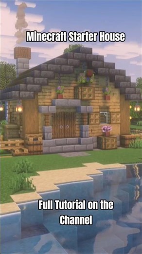 MINECRAFT Starter House - Tutorial on the Channel #minecraft #tutorial