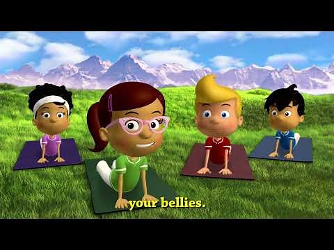 WonderGrove Kids Workout | Spine and Back Stretches