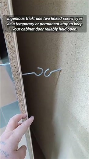 Two Screw Eyes: The Perfect Hack to Hold Doors Open.