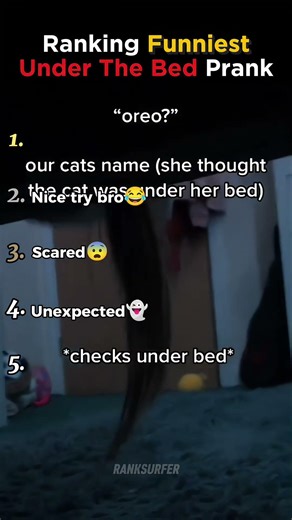 Ranking Funniest Under The Bed Prank 🛌🏼