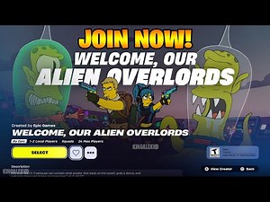 How to Get & Join Welcome Our Alien Overlords Live Countdown Event EARLY NOW in Fortnite! (Simpsons)