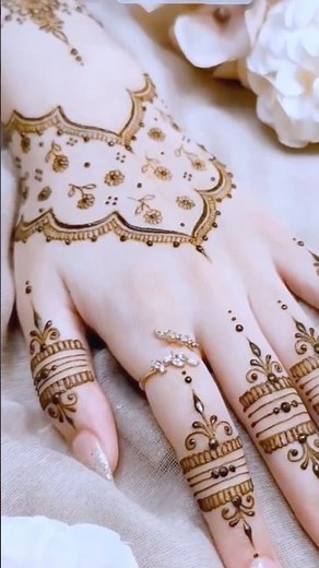 Simple Backhand Mehendi Design for Beginners #henna #mehndi #latestmehndi #newsong #music #hennaart