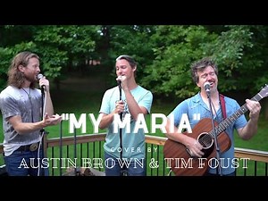 Reaction - Austin Brown & Tim Foust sing "My Maria" in the Backyard!