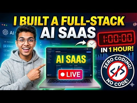 I Built a Full-Stack AI SaaS in 1 Hour (ZERO Coding) 🤯