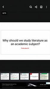 Why should we study literature as an academic subject?... | Filo