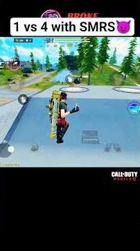 1 vs 4 With SMRS CoDM😈 #codm #codmobile #callofdutymobile