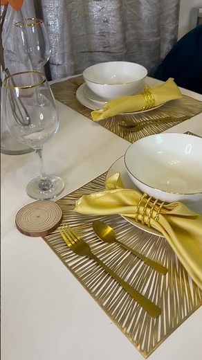 Dinner table setup / how to decorate your dinner table