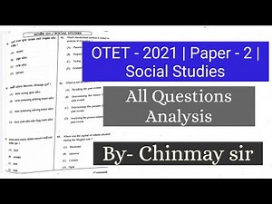 OTET - 2021 | Answer Key | Paper - 2 | Social Studies