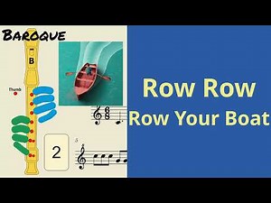 Row Row Row Your Boat | Baroque Soprano Recorder Tutorial by Notes to Play