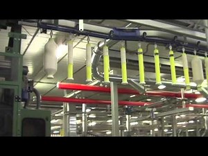 Rieter SERVOtrail Roving Bobbin Transport System #rieter #rieterspinning #spinning #yarnspinning