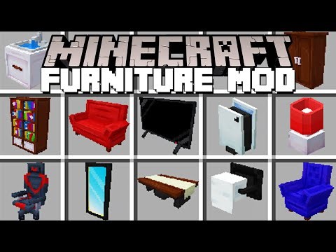 Minecraft FURNITURE DECORATIONS / REBUILDING HOUSES MOD! (Minecraft Mods)