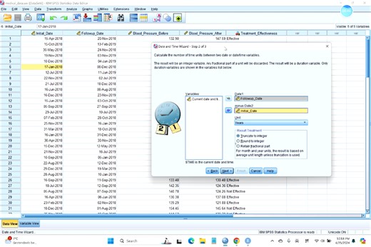 SPSS和R计算时间间隔 初学初学人菜的很