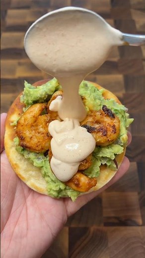 Spicy shrimp tacos (recipe in comments)