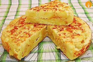 Tortilla de patatas o Española - Recetas de Cocina Casera