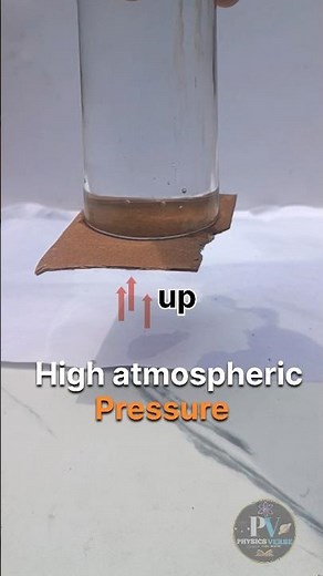 Can Air Pressure Hold Water Upside Down? 😱 | Atmospheric Pressure Experiment