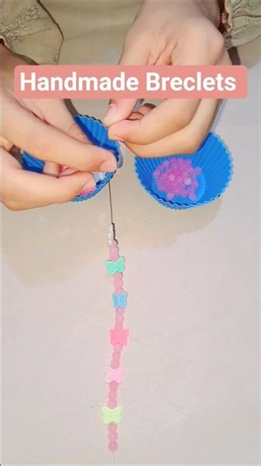 DIY cute Breclet making #onlinebusiness #jewellery #shortsfeed #feesicrafts