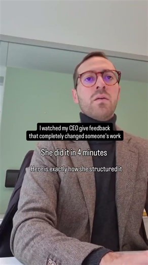 How my CEO gives effective feedback in 4 minutes