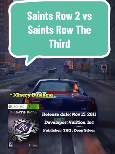Replying to @chaosplayz223 Saints Row 2 vs Saints Row The Thrid! #saintsrow2 #xbox360 #soundtrack #nostalgia #memoryunlocked
