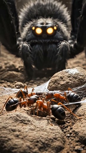 “Giant Spider vs Ant Army… The Ending Will Shock You 😱🕷️”