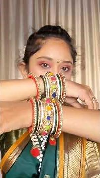 maharashtrian look in saree, Marathi Makeup look, nauvari makeup look, marathi makeup tutorial