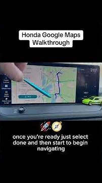 Google Maps Walkthrough for Hondas w/ Google Built-In #googlemaps #hondacommunity #cartips