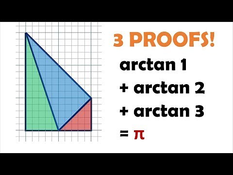 3 Elegant Proofs that arctan1+arctan2+arctan3 = π