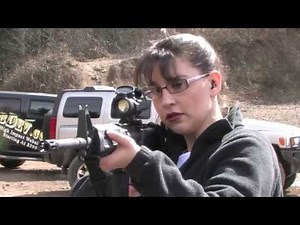 Guns and Lace Girl with AR15
