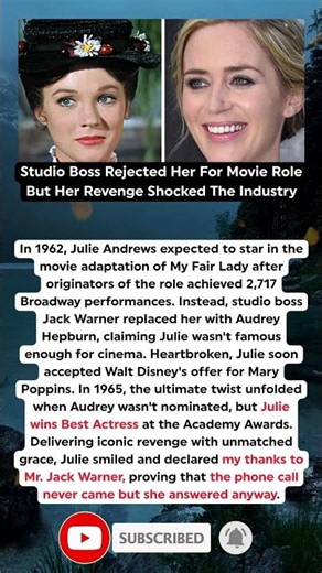 The Untold Story Of Julie Andrews’ Revenge Against Studio Boss Jack Warner